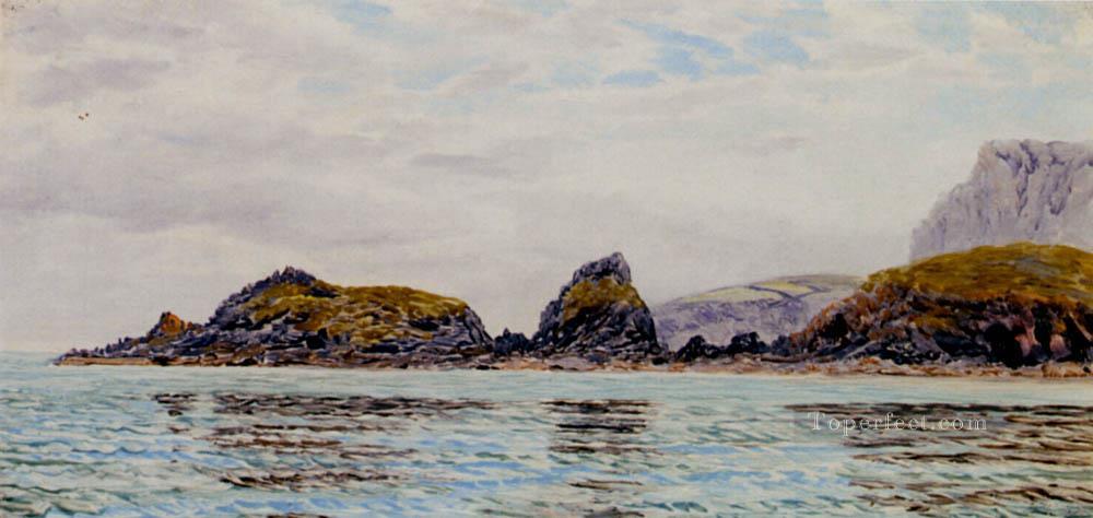 モンクストーンの海景 ブレット ジョン ビーチ油絵